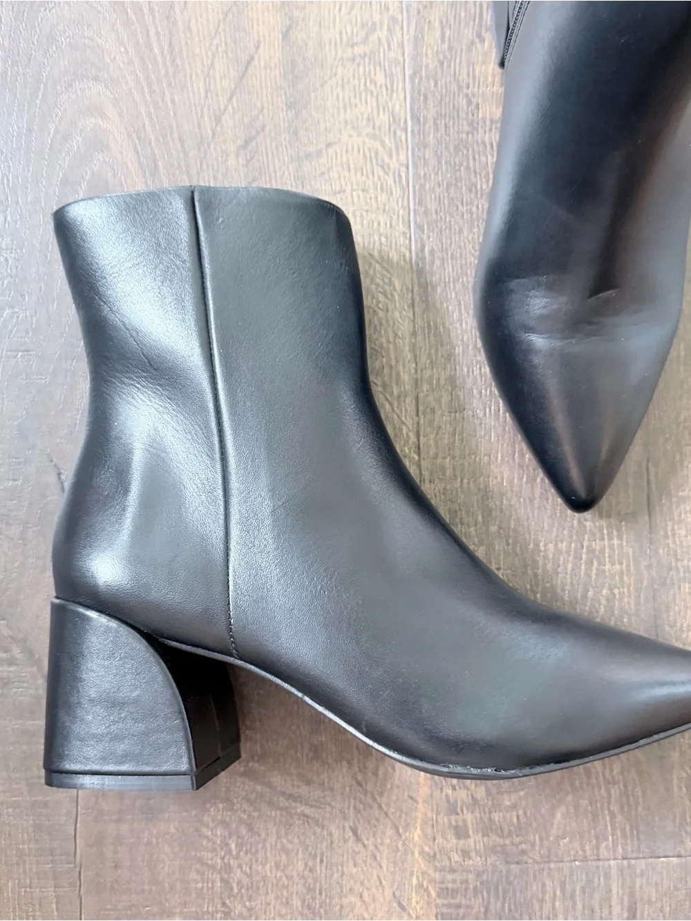 Steve Madden Faris Black Leather Boot | Size 6